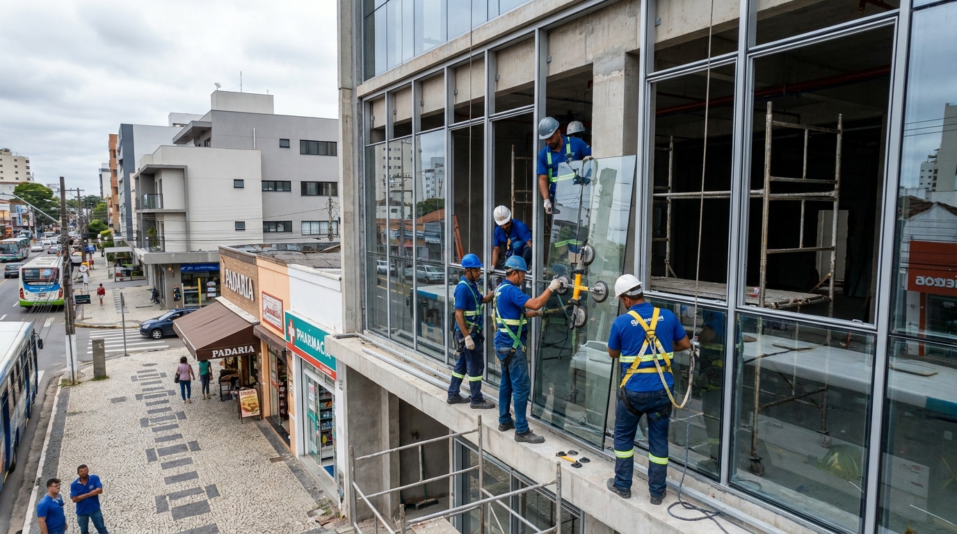 Fachada de Vidro em Cascavel‑PR